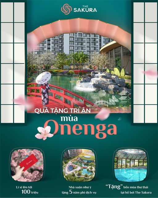 Quà tri ân 'Onenga' phong cách Nhật dành cho khách mua căn hộ SA2 tại Vinhomes Smart City 1