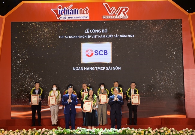 SCB vào Top 50 doanh nghiệp xuất sắc nhất Việt Nam 2021