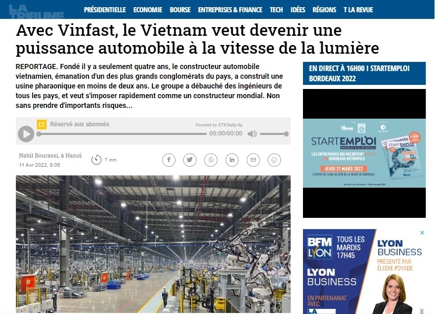 'Với VinFast, Việt Nam muốn trở thành một cường quốc ô tô với tốc độ ánh sáng'