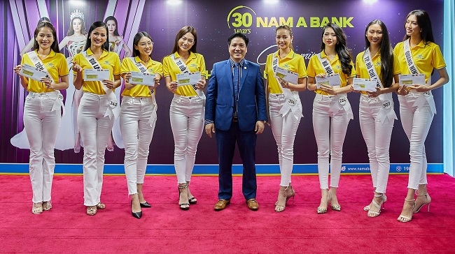 Nam A Bank đồng hành cùng Hoa hậu hoàn vũ Việt Nam 2022 2