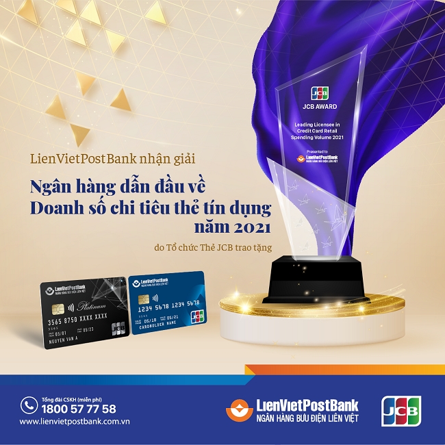 LienVietPostBank nhận 5 giải thưởng lớn từ Tổ chức Thẻ quốc tế