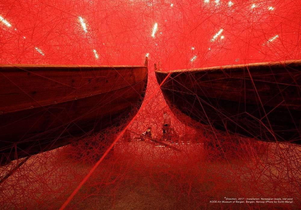 Mở cửa triển lãm sắp đặt 'thủy triều cảm xúc' của nghệ sĩ Chiharu Shiota tại Việt Nam 2