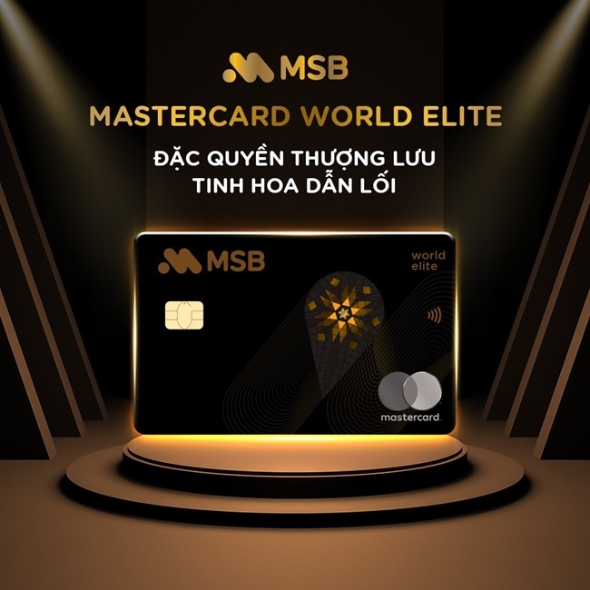 Thẻ tín dụng cao cấp Mastercard World Elite đầu tiên tại Việt Nam chính thức ra mắt