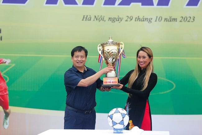 Giải bóng đá học sinh THPT Hà Nội- An ninh Thủ đô năm 2023 cúp Number 1 Active chính thức khai mạc