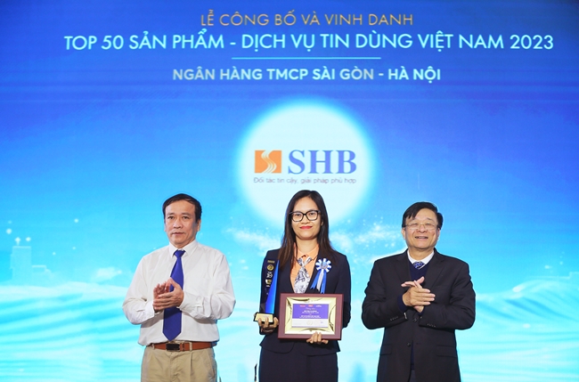 Thẻ tín dụng SHB VISA Platinum trong Top 50 sản phẩm dịch vụ tin dùng Việt Nam 2023