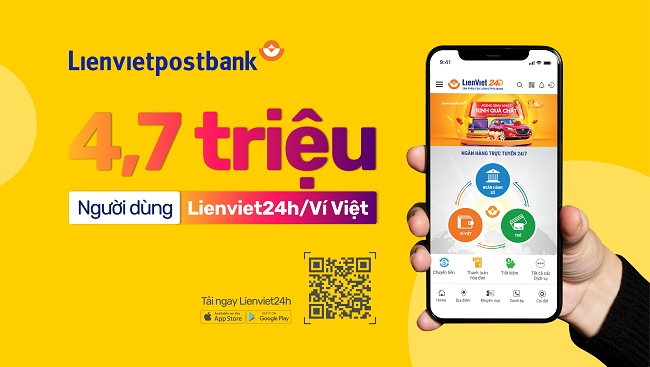 Lienviet24h/Ví Việt có hơn 4,7 triệu người dùng