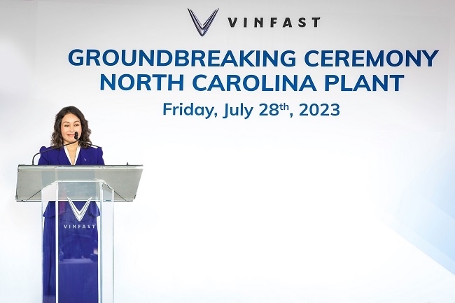 VinFast khởi công nhà máy sản xuất xe điện tại Bắc Carolina 2
