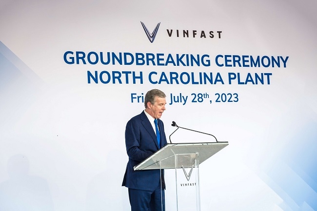 VinFast khởi công nhà máy sản xuất xe điện tại Bắc Carolina 1