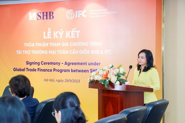 SHB tham gia Chương trình Tài trợ thương mại toàn cầu của IFC với hạn mức 75 triệu USD