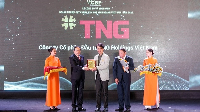 TNG Holdings Vietnam được vinh danh Doanh nghiệp đạt chuẩn văn hóa kinh doanh Việt Nam