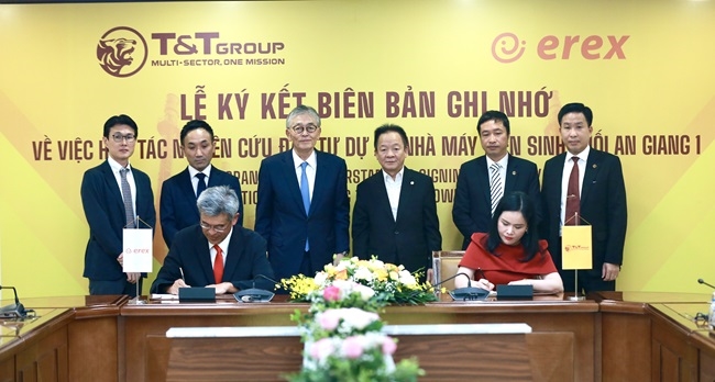T&T Group và Tập đoàn Erex hợp tác xây nhà máy điện sinh khối tại An Giang