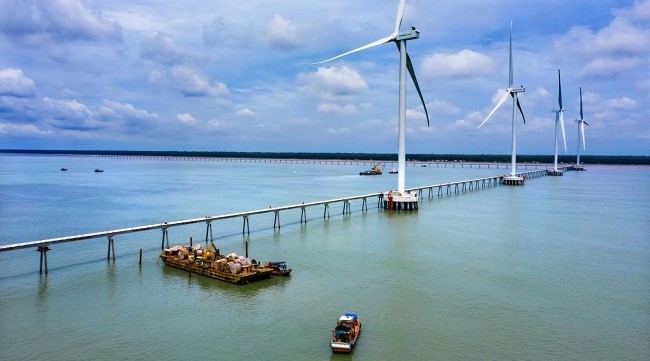 Dự án điện gió Đông Hải 1 sẽ bổ sung khoảng 330 triệu kWh năng lượng xanh hàng năm, kết nối lưới điện quốc gia