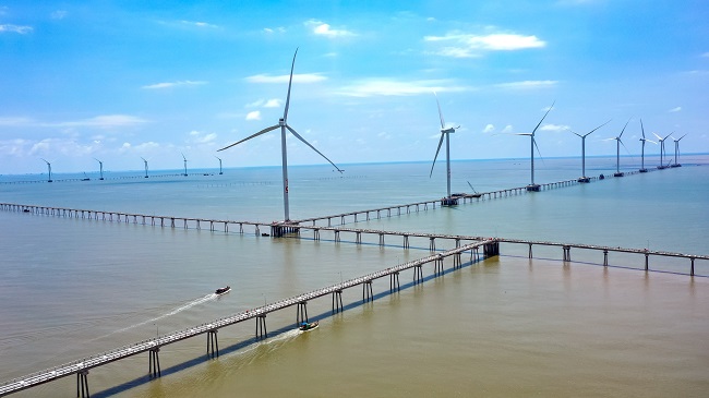 Dự án điện gió Đông Hải, Trà Vinh chính là thực tế cho định hướng bền vững với năng lượng tái tạo của Trungnam Group