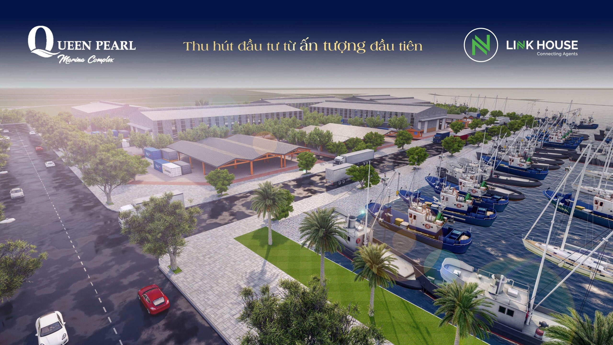 Đón cơ hội với khu đô thị lấn biển Queen Pearl Marina Complex tại Bình Thuận
