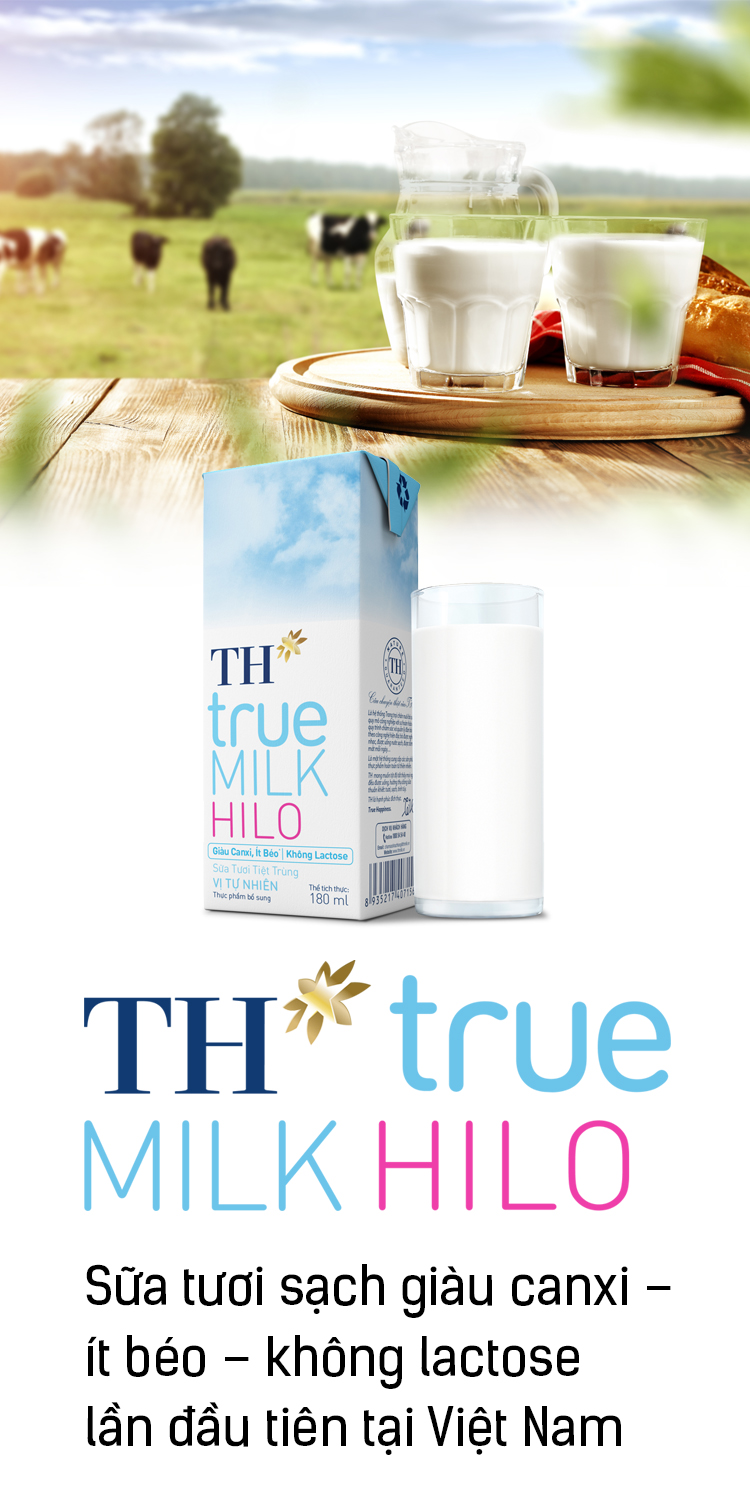 TH true MILK HILO: Sữa tươi sạch giàu canxi – ít béo – không lactose lần đầu tiên tại Việt Nam