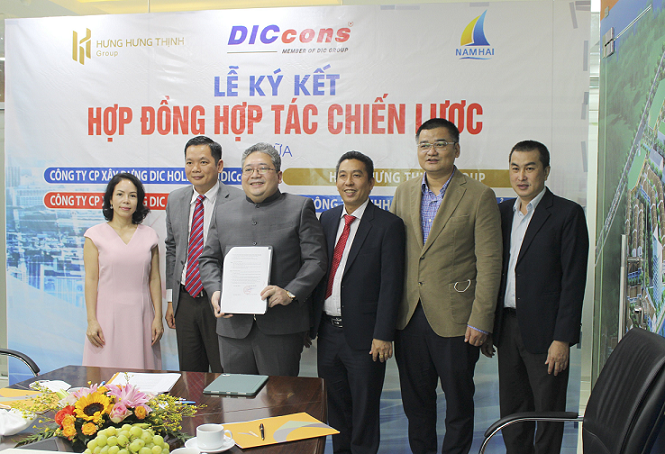 DIC Holdings ký kết hợp tác cùng Nam Hải và Hưng Hưng Thịnh Group