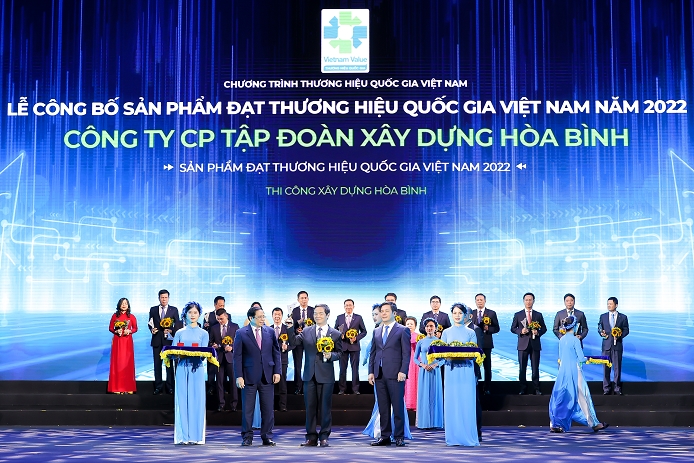Tập đoàn Xây dựng Hòa Bình tiếp tục đạt Thương hiệu Quốc gia Việt Nam