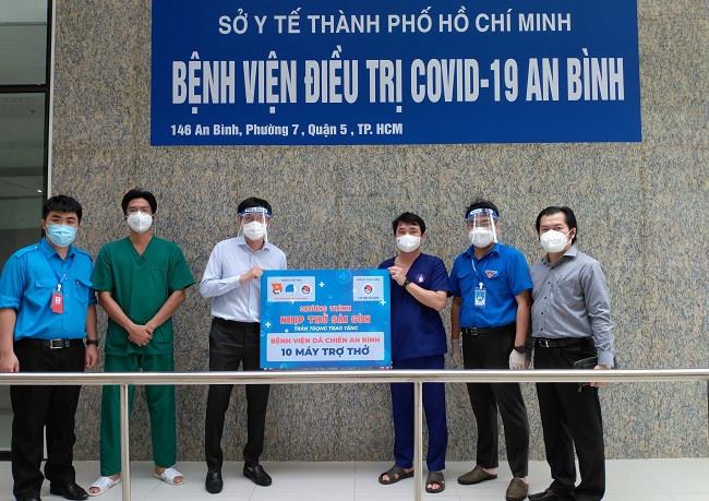 YBA tặng 65 máy thở cho các bệnh viện tại TP.HCM