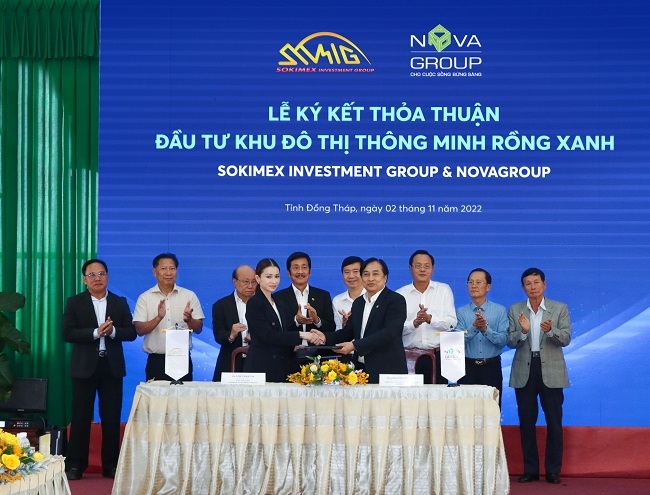 NovaGroup và Sokimex ký hợp tác đầu tư, phát triển dự án khu đô thị Blue Dragon