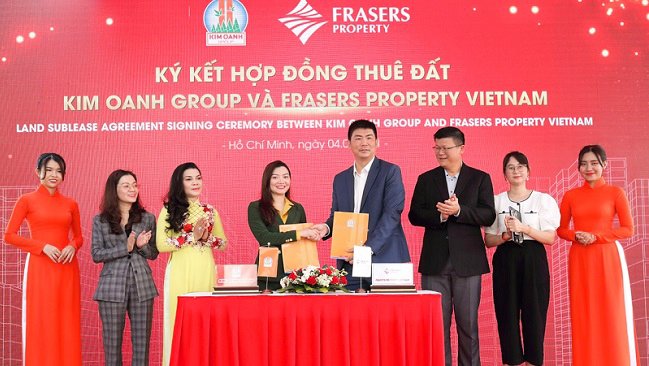 Kim Oanh Group và Frasers Property Việt Nam ký hợp đồng thuê đất